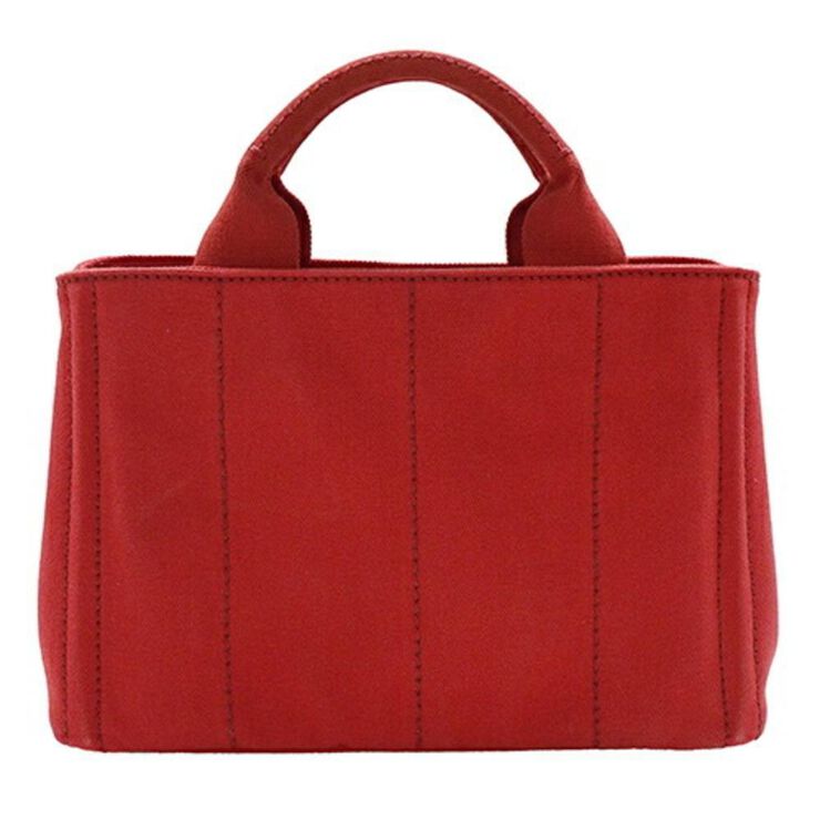 Prada Vintage Prada Canapa Tote Red