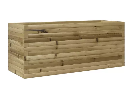 Jardinière bac lit surélevé bois marron 110 x 40 x 45.5 cm 02_0037332