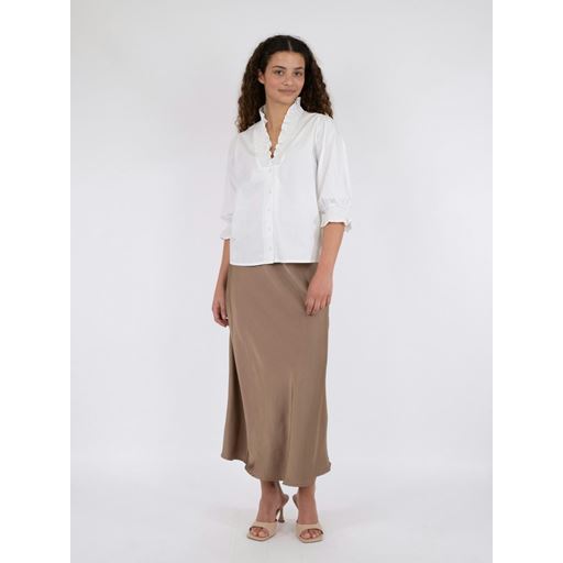 Neo Noir Briony C Poplin Bluse, White, 36