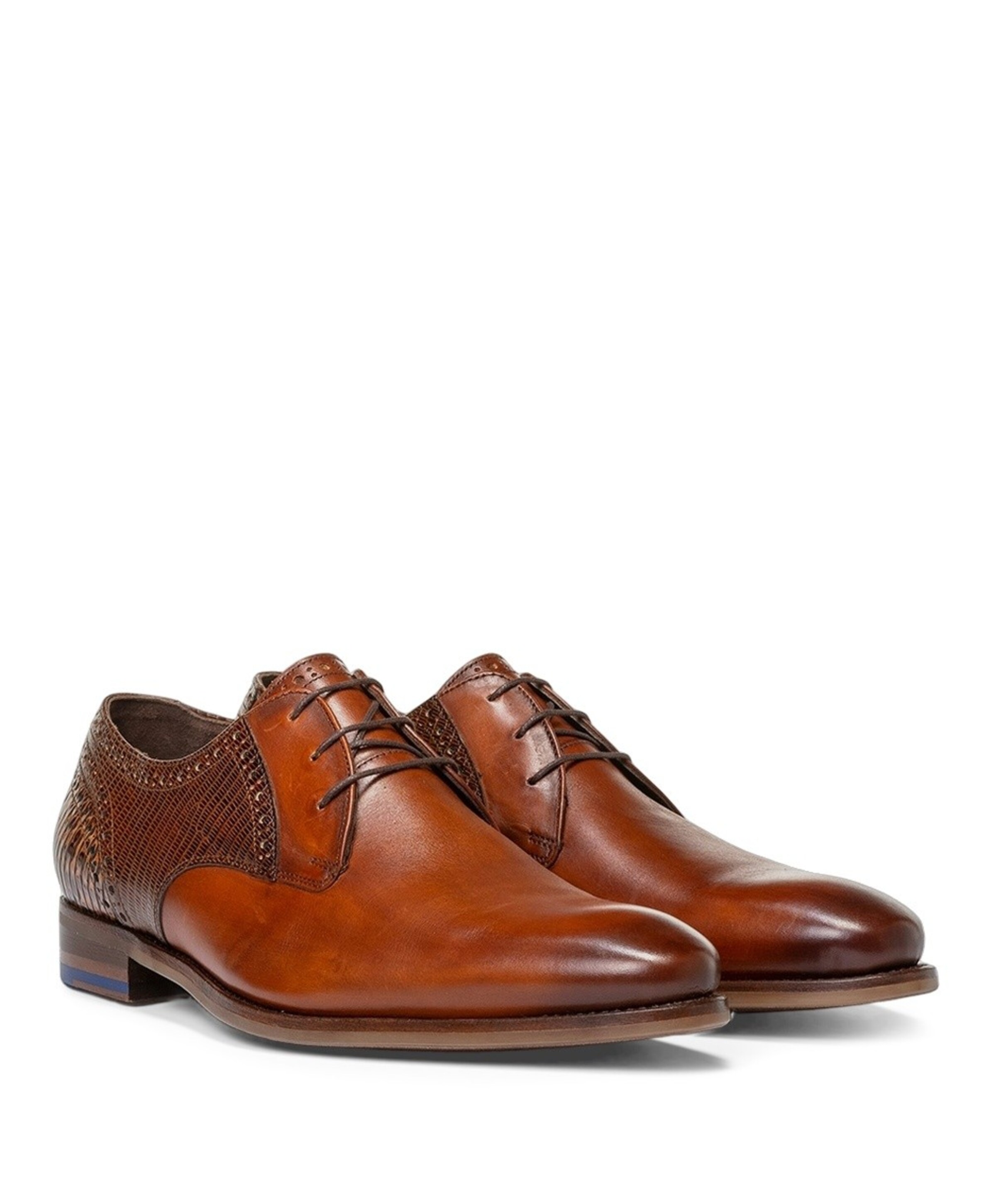 Floris van Bommel heren veterschoenen bruin