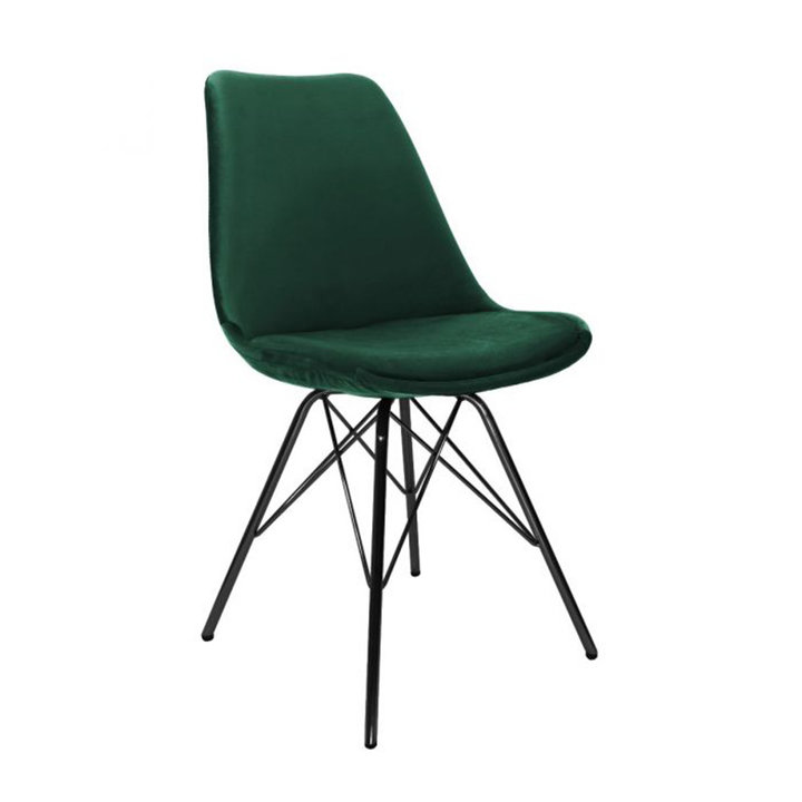 Kick collection - Stoel Velvet - Donkergroen
