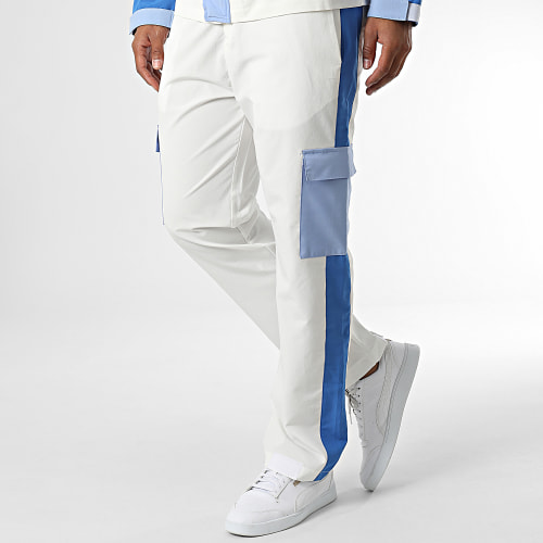 Ensemble Cargo KL-2096 Blanc Bleu