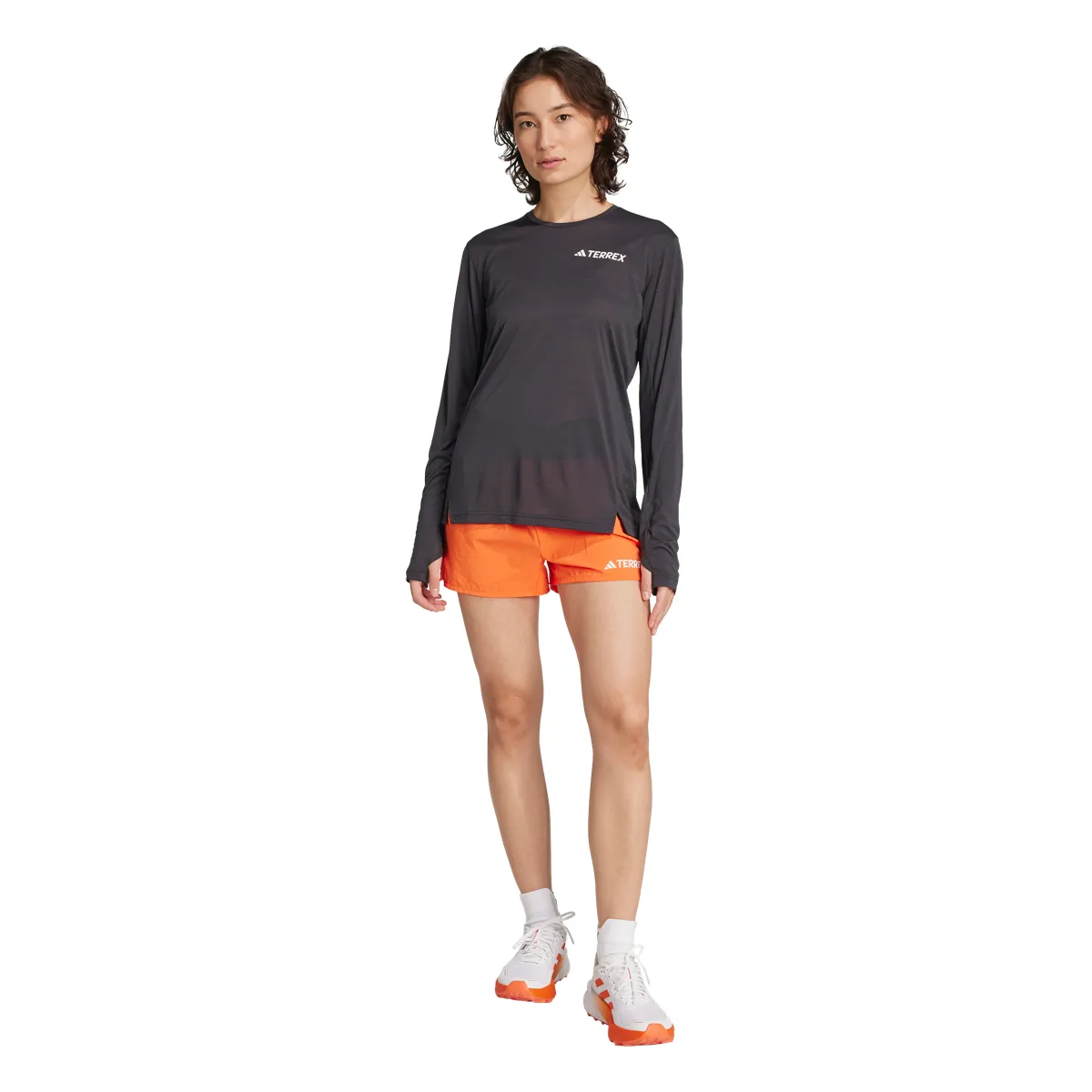 Adidas W Xpr Ls Tee Carbon Carbon