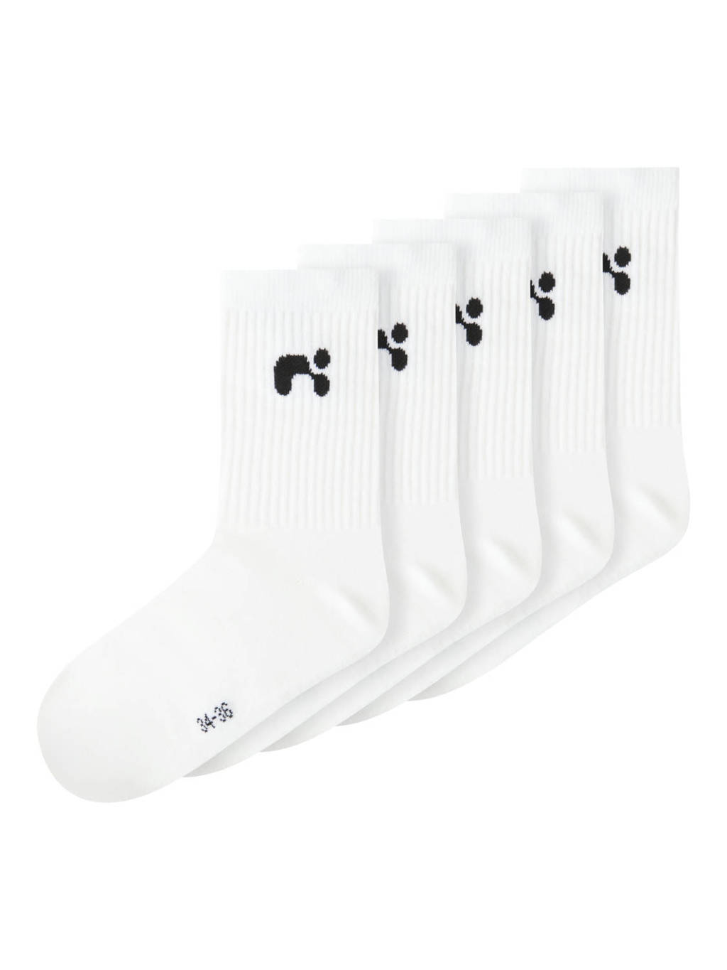 NAME IT sokken NKNLARIS - set van 5 wit