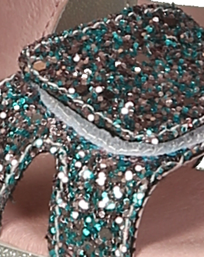 Sandalen GLITTER CHIC in silber