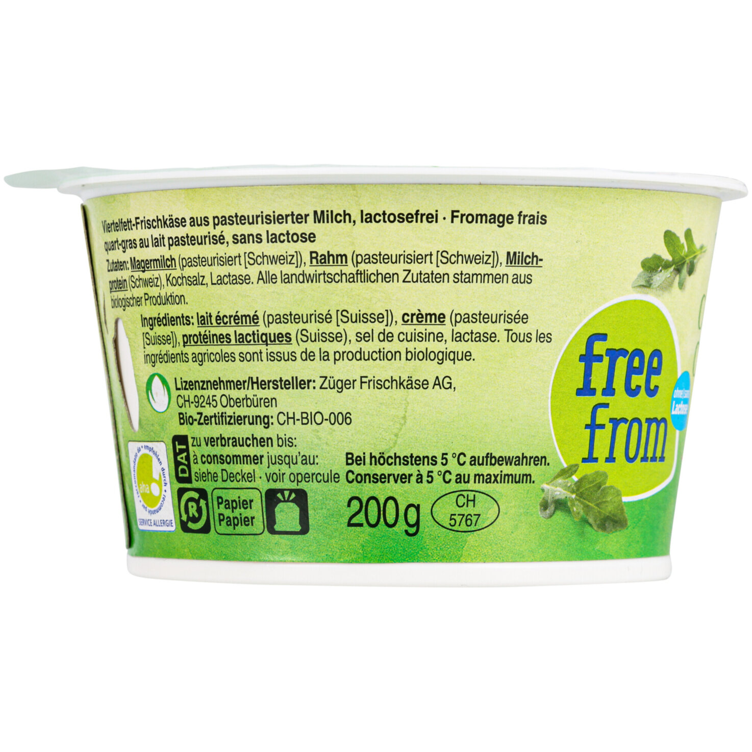 Free From Bio cottage cheese