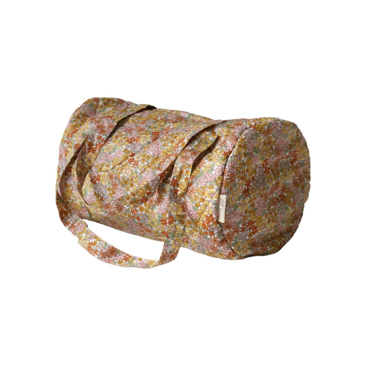 Petit sac à langer fleuri rose et jaune Jolie saison