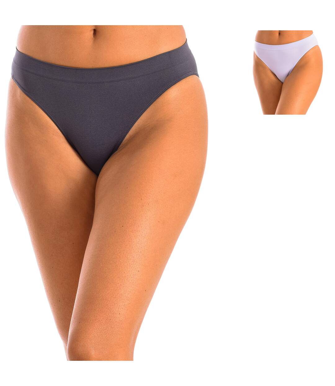 Pack-2 Seamless Microfiber Briefs D05DZ woman