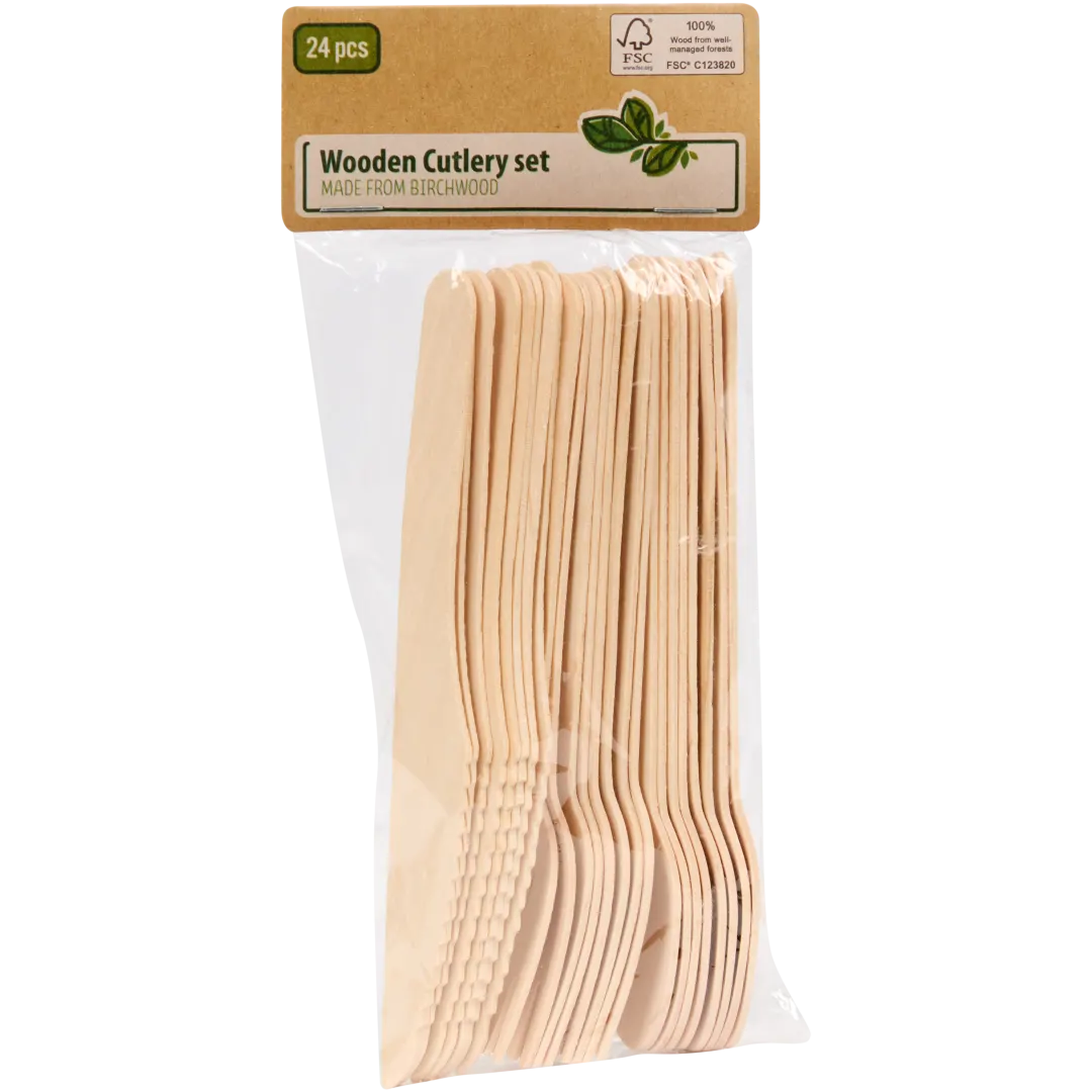 Ménagère couverts en bois