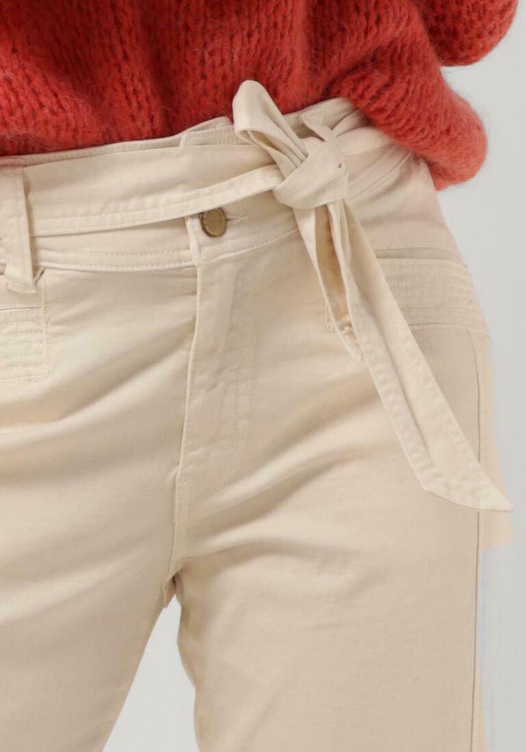 SUMMUM witte summum slim fit jeans tapered pants peachy stretch twill mix
