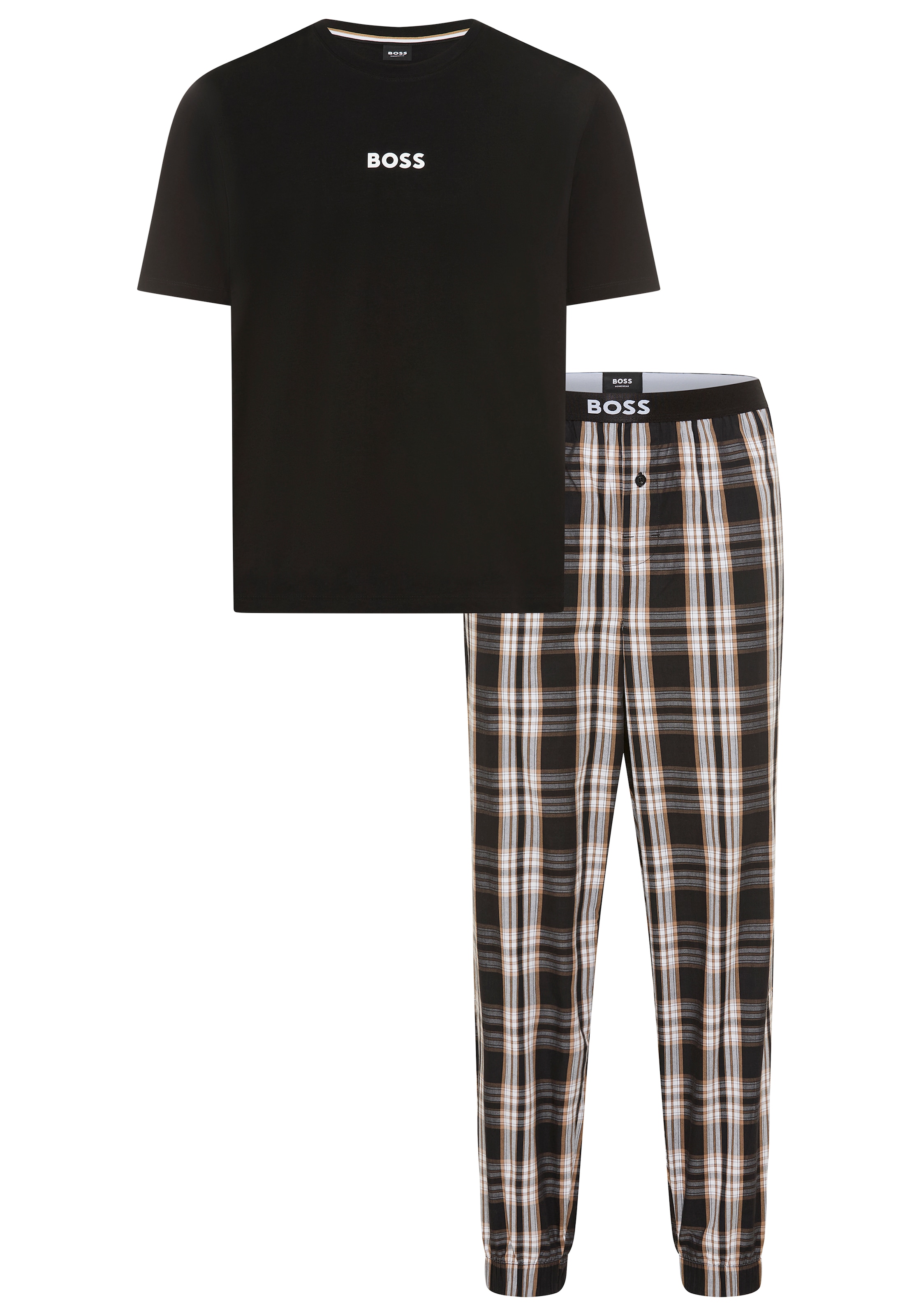 BOSS Pyjama »Easy Long Set TShirt« Set, 2 Stk. tlg.,