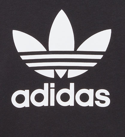 adidas Originals T-shirt - Trefoil - Sort/Hvid