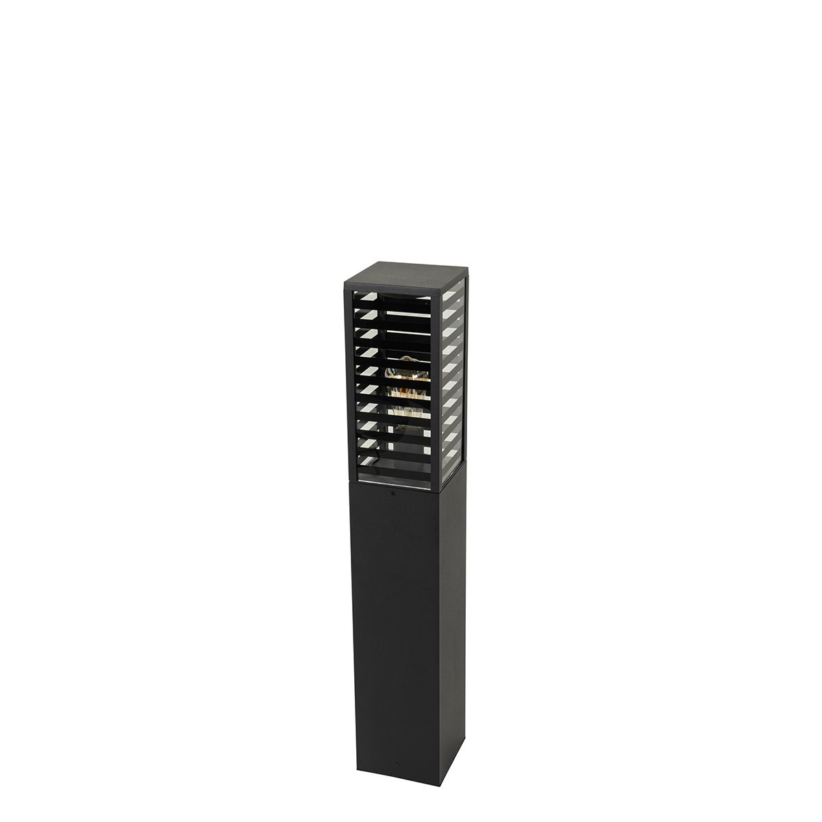 Moderne staande buitenlamp zwart 80 cm IP44 - Reims