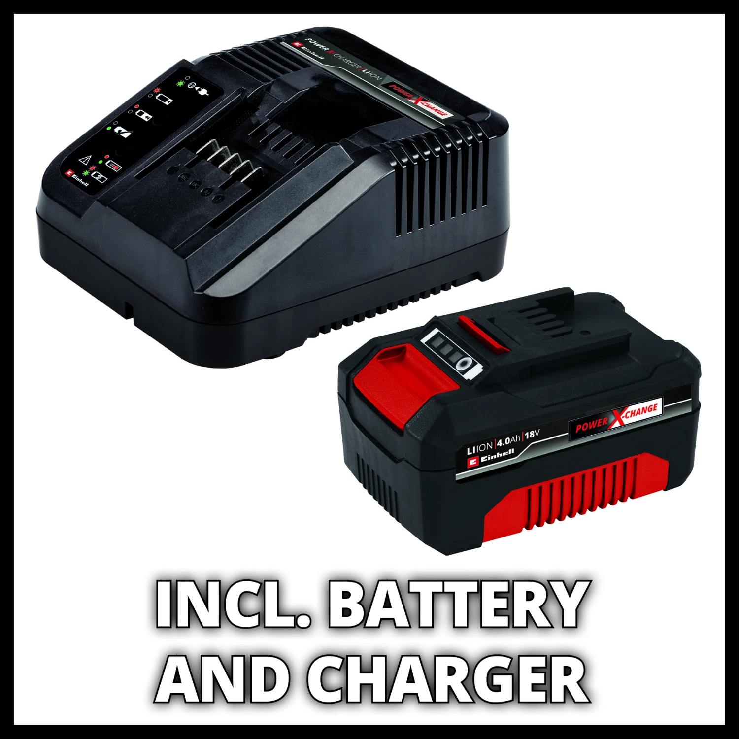 Einhell GE-CM 18/33 Li Kit 18V Li-Ion accu grasmaaier set (1x 4,0Ah) - 30L - 33cm - koolborstelloos