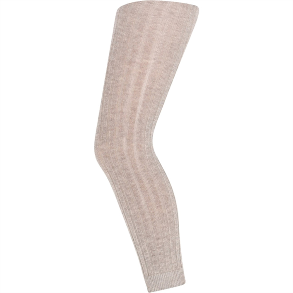 Køb MP Danmark 230 Bomuld Rib Leggings 489 Light Brown Melange