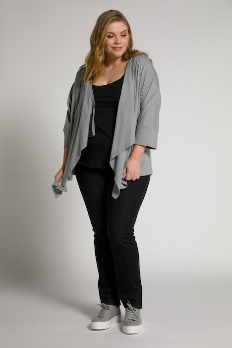 Bellieva-Jeans Sammy, Jerseyeinsatz, breiter Bund, GOTS, Biobaumwolle