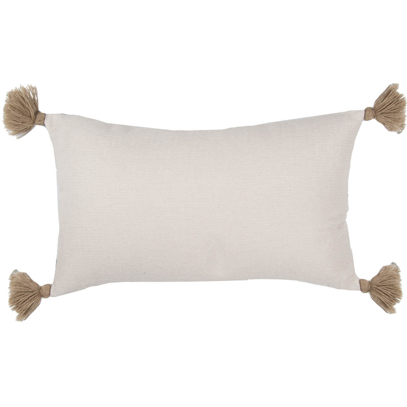 Febronie Housse de coussin chevron Stockholm taupe clair - 50x30 cm