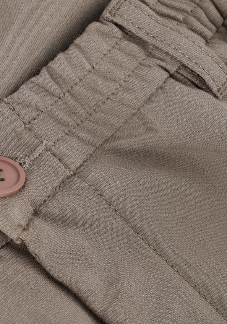 PUREWHITE taupe purewhite pantalon pants with single welt back pockets and elastic waistband