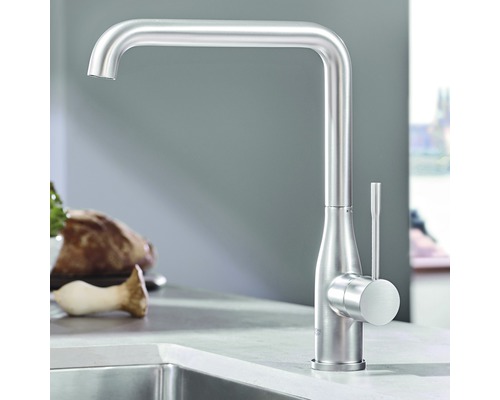 GROHE ESSENCE supersteel matte keukenkraan 30269DC0