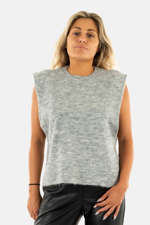 pull léger ichi jordan 200318 grey melange