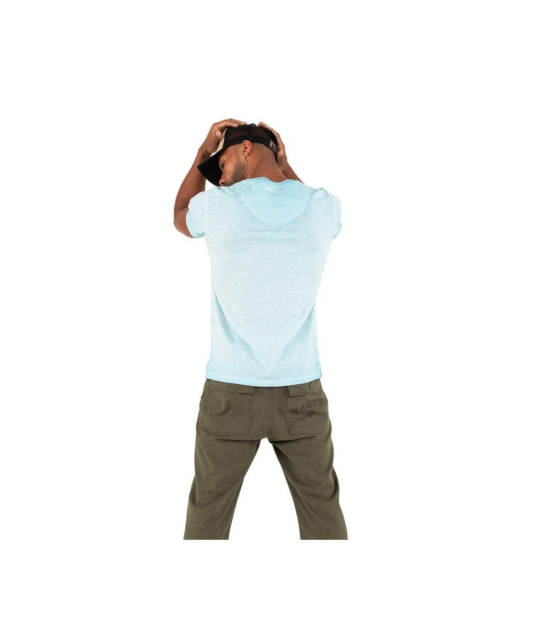 T-shirt col V homme en coton Tyron