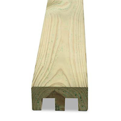 Demi poteau bois Lemhi L.240 cm pour pose double rainure