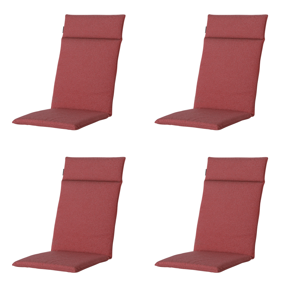 Madison Manchester red Tuinstoelkussen - Set van 4