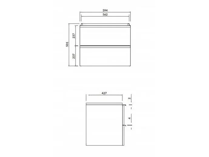 Cersanit S522-020 SZAFKA PODUMWALKOWA VIRGO 60 SZARA UCHW CHROM ZMONT // CER.VIRGO-60-SZARA-UCH-CH