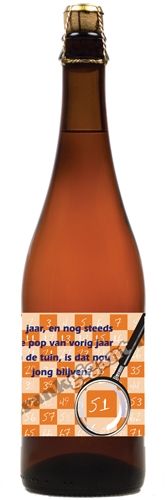 51 jaar Blond Bier 75 cl