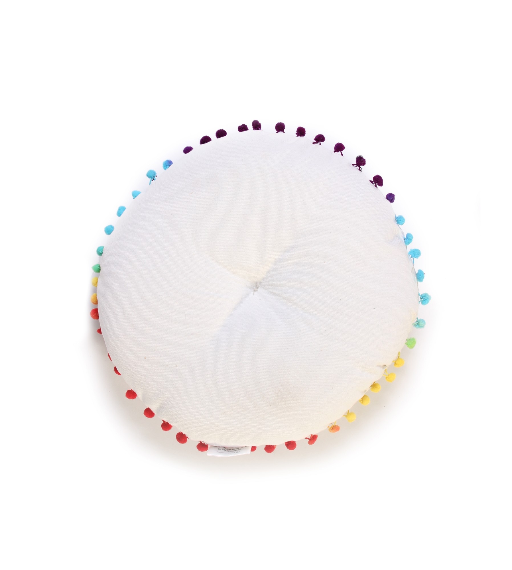 Rundes Sitzkissen 'Feathers', multicolor, Ø 40 cm, H 6 cm von fischer's lagerhaus