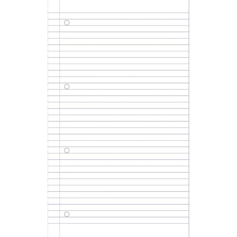 Cahier reliure intégrale A4+ 160 pages détachables perforées 4 trous ligné + marge pleine à droite - Bleu
