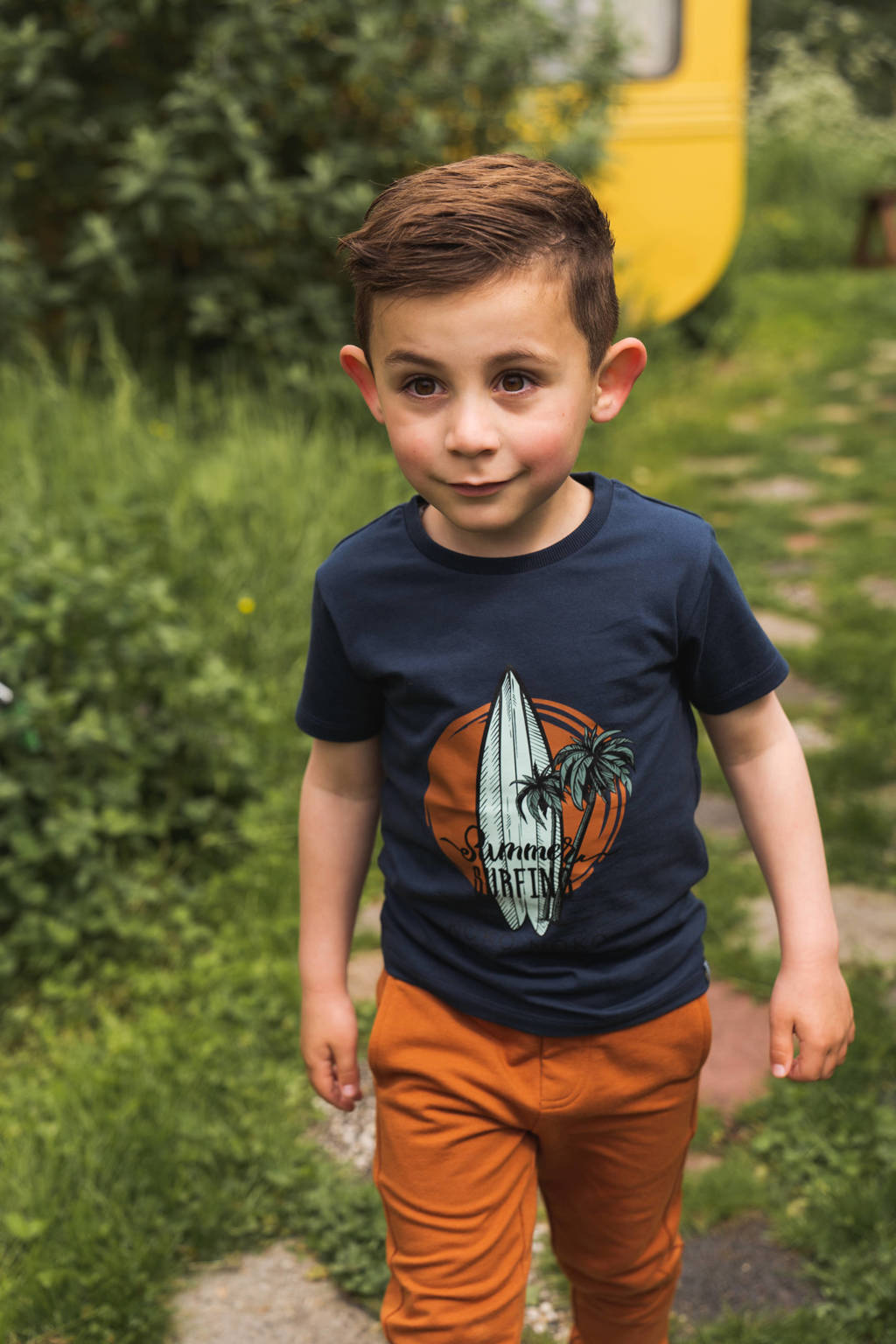 Koko Noko T-shirt met printopdruk blauw