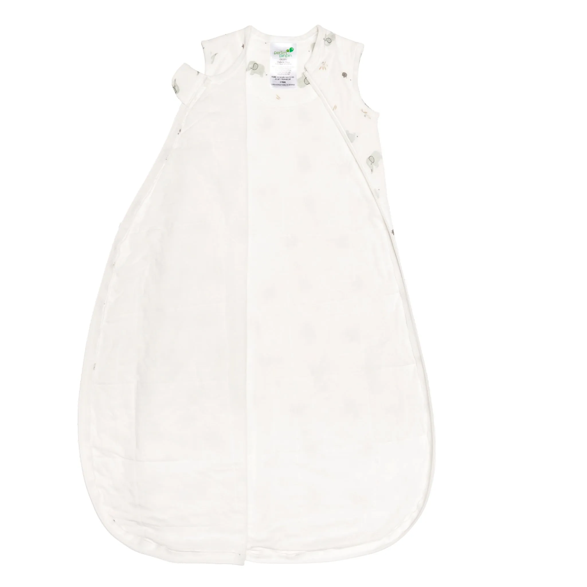 Perlimpinpin Sac de Nuit Bambou 0-36mois - Éléphants