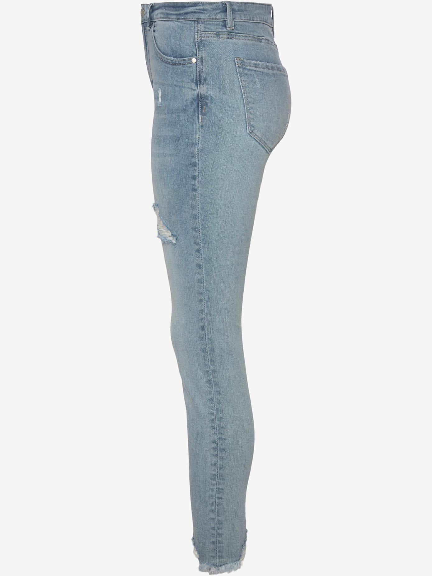 Jean effet déchiré jambes affinées