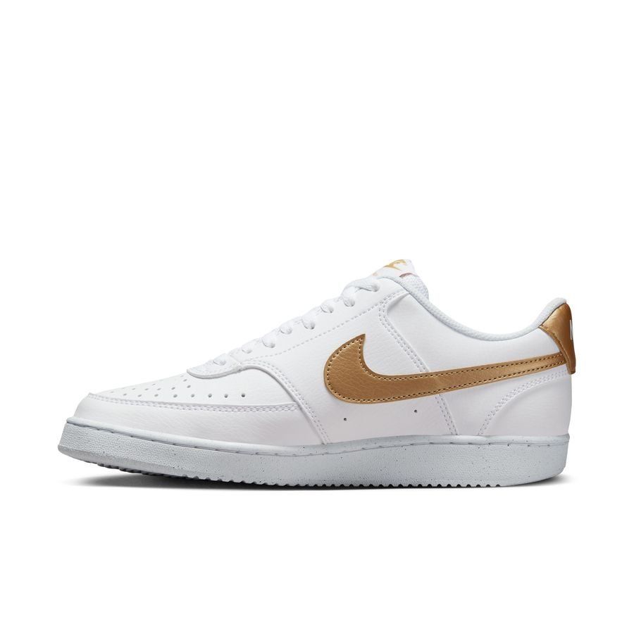 Nike Chaussures Court Vision Low Next Nature - Blanc/Doré Femme