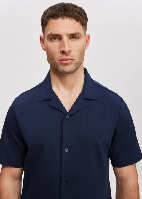 Overhemd met korte mouwen blauw (BLW.D)