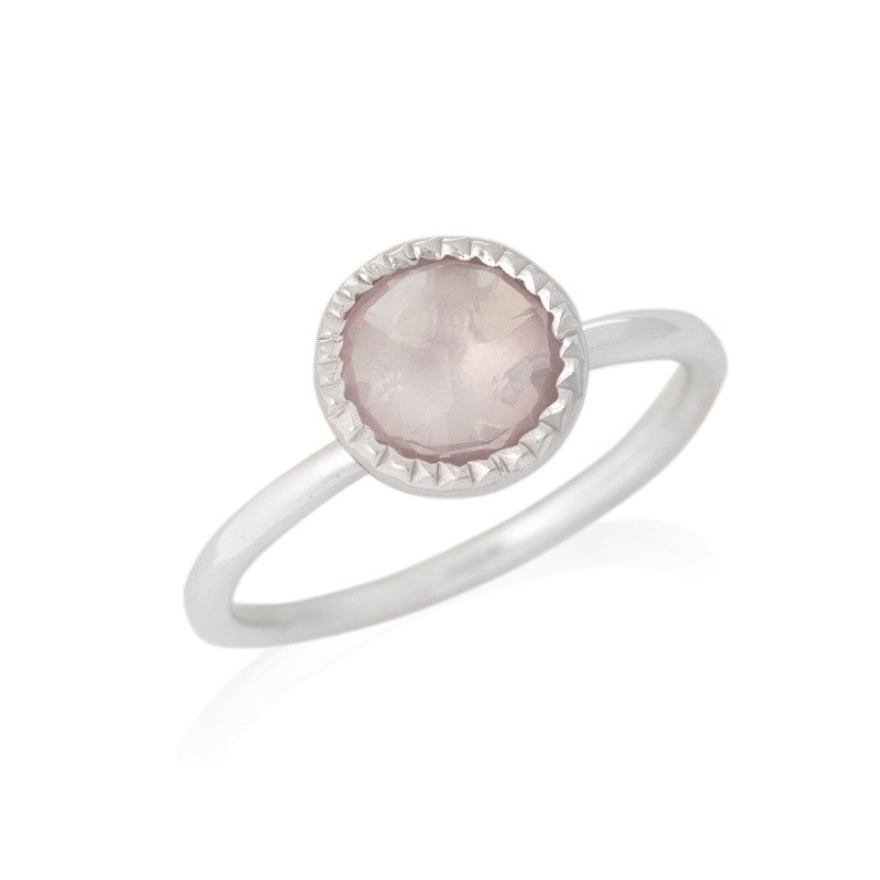 BAGUE QUARTZ ARGENT
