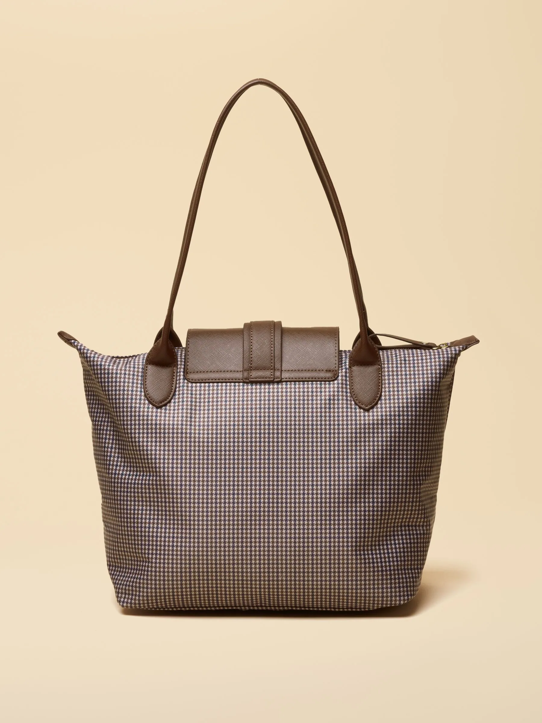Bruin geruit - Joules Edie Shopper tas