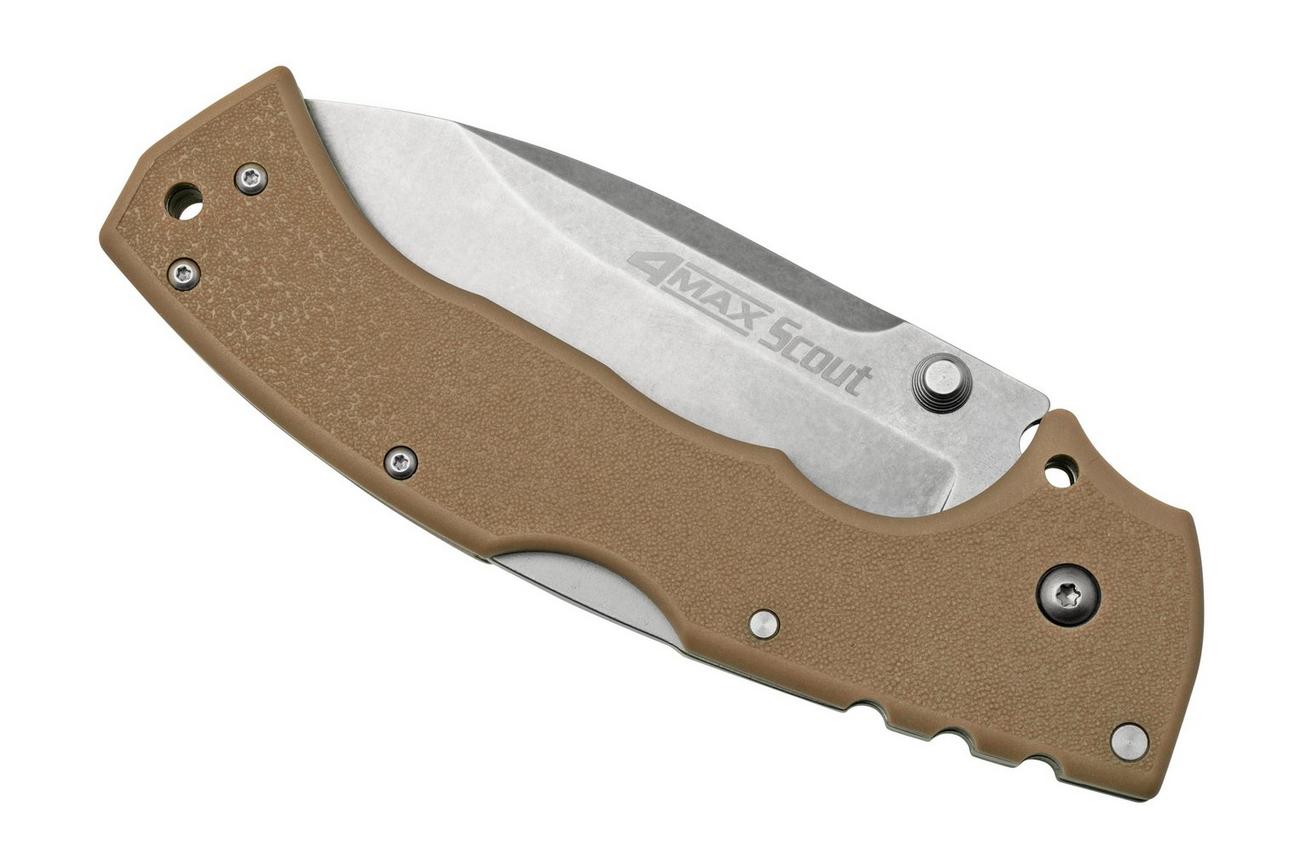 Cold Steel 4 Max Scout 62RQDTSW Desert Tan zakmes, Andrew Demko design