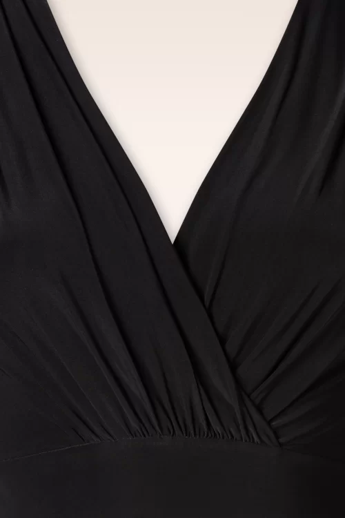 Vintage Chic for Topvintage Louise Slinky swing jurk in zwart