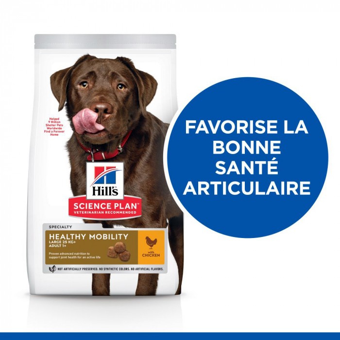 HILL'S Science Plan Healthy Mobility Large Adult au Poulet - Croquettes pour chien