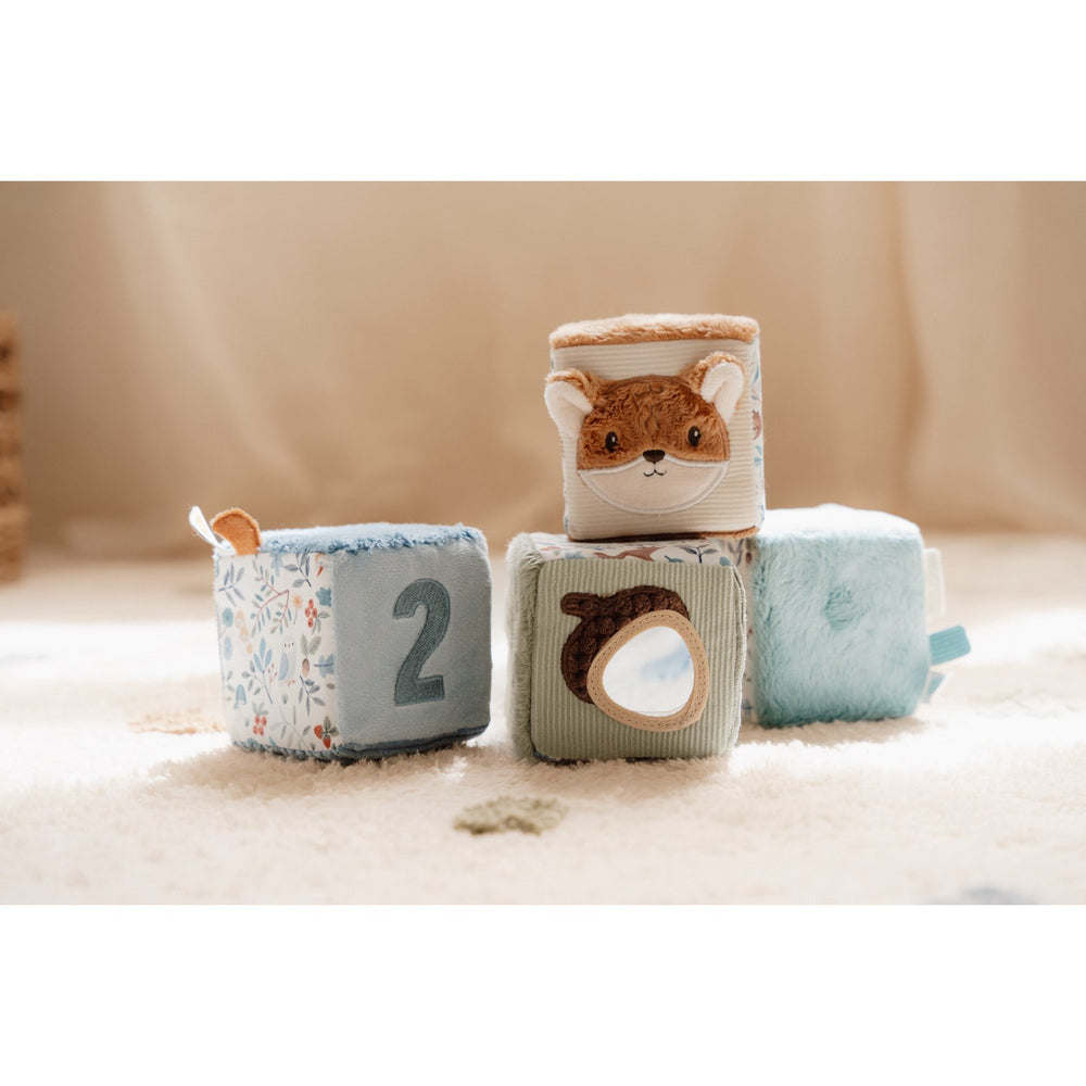 Køb Little Dutch Forest Friends Blue Aktivitetsterninger 4-Pak