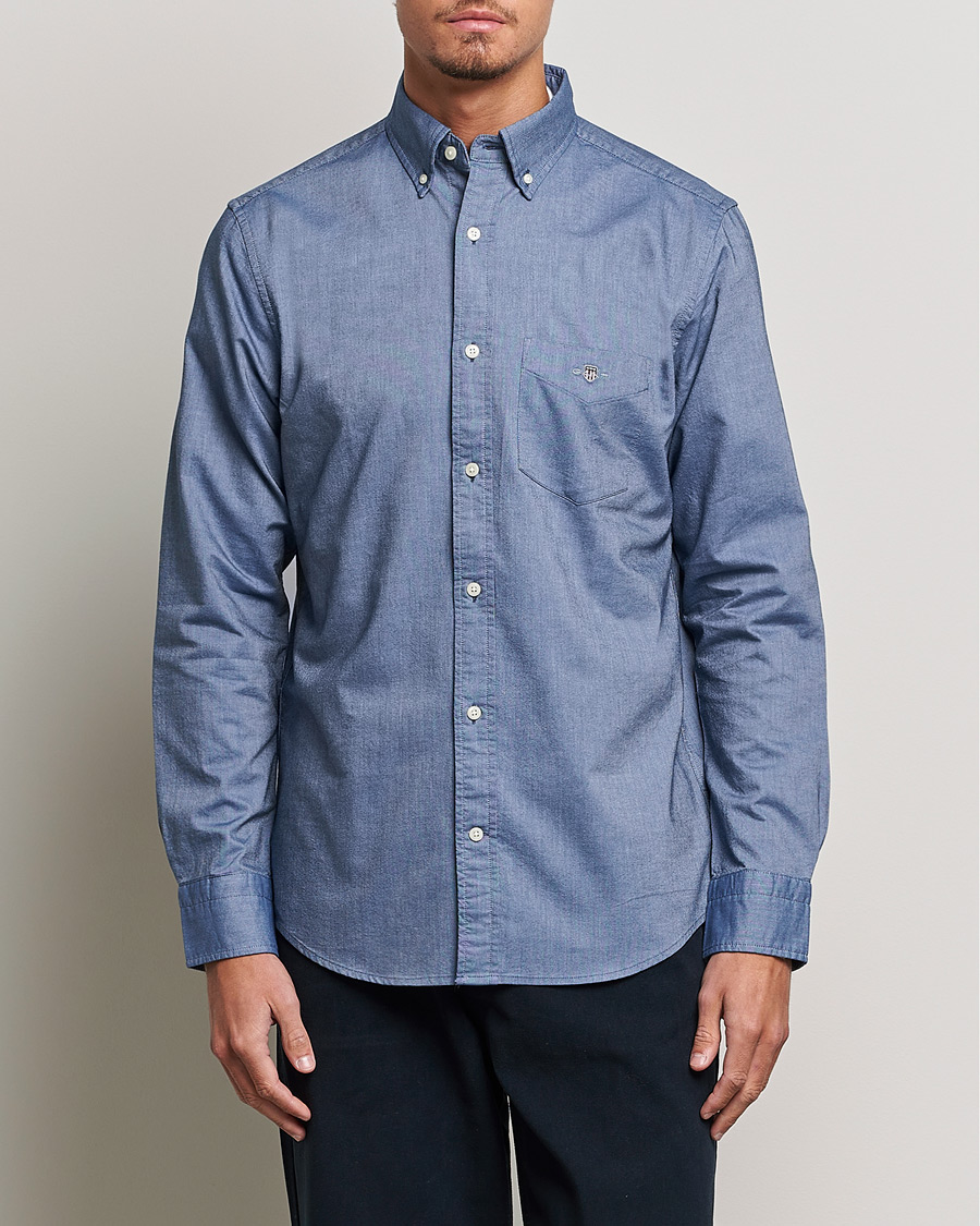 GANT Regular Fit Oxford Shirt Persian Blue