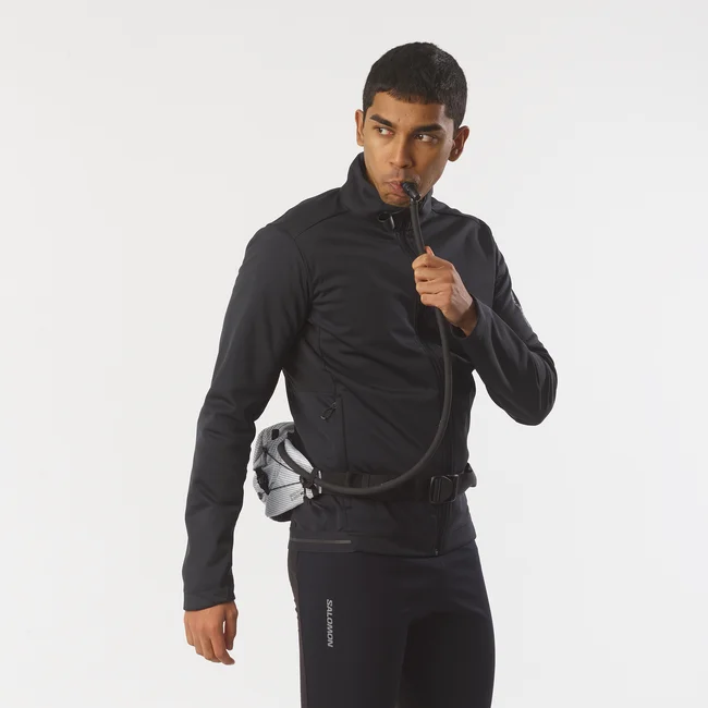 CROSS SEASON WAIST RACE FLAG  Gürtel mit Trinkblase, Unisex WHITE/BLACK