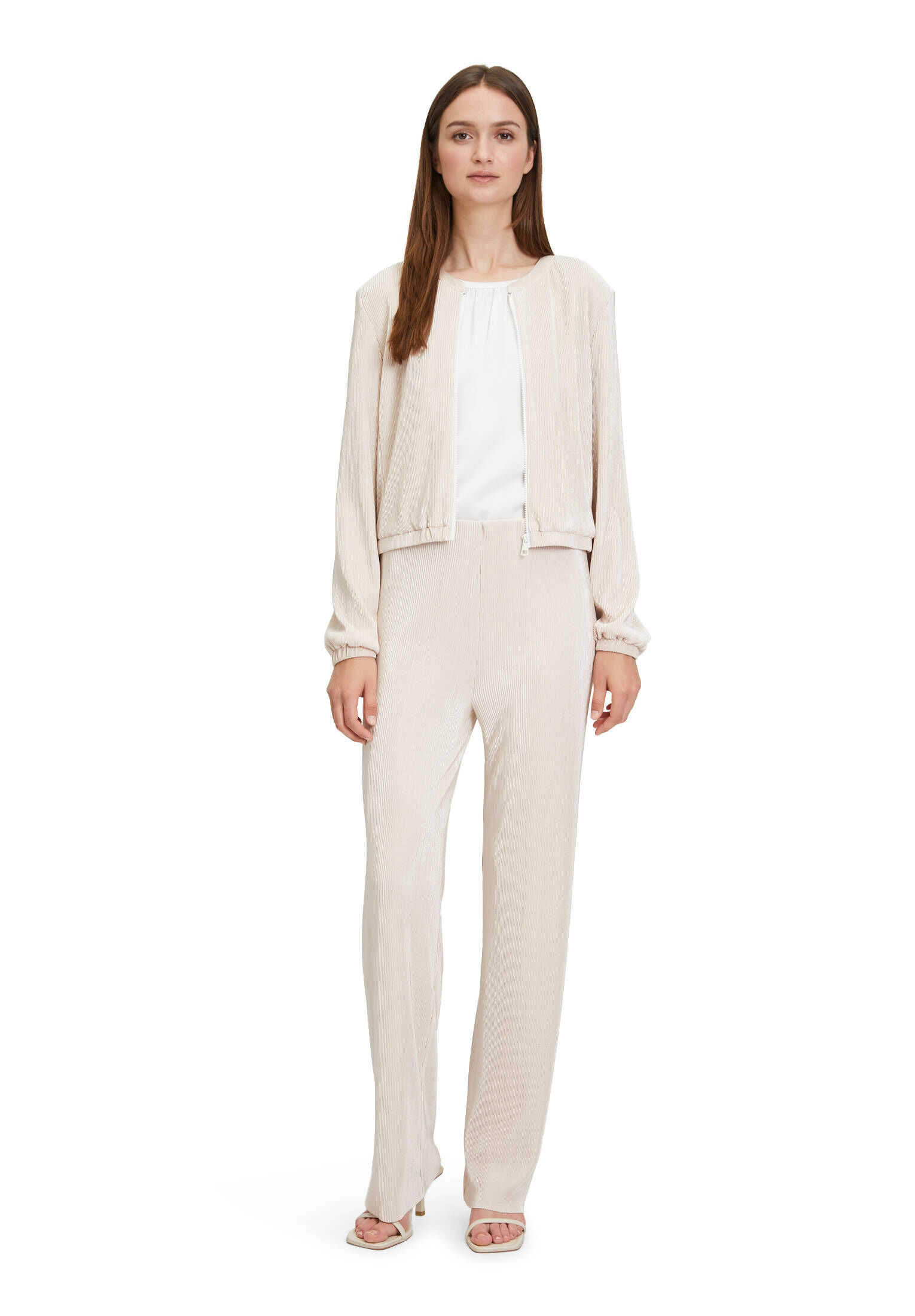 Betty & Co| Damen Blazer-Jacke mit Plissee