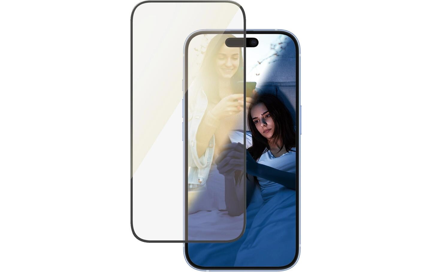 Displayschutz Ultra Wide Fit EyeCare iPhone 15/16EyeCare-Display-Schutzfolie für das Apple iPhone 15/iPhone 16