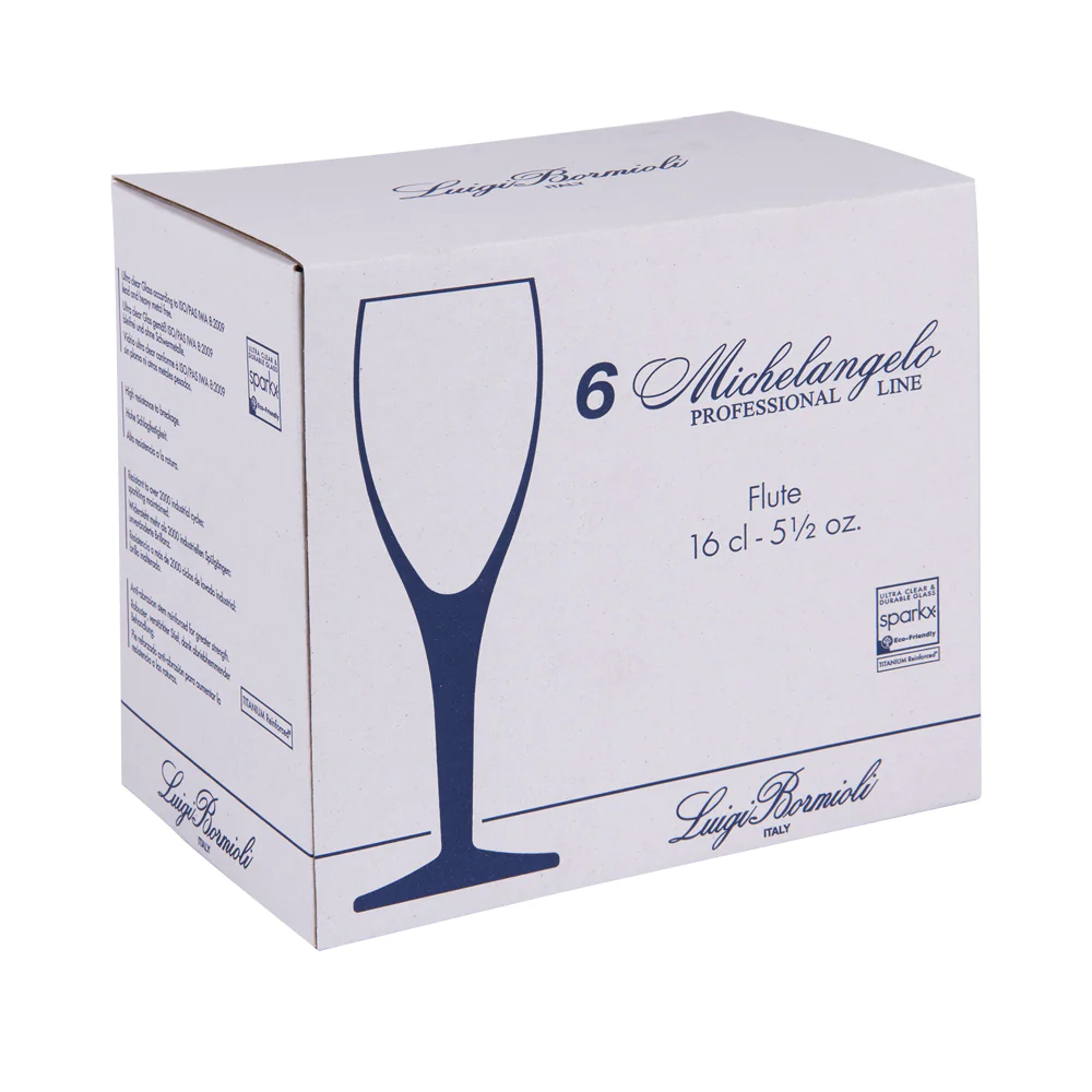Flûte à champagne Michelangelo 16 cl (lot de 6) Bormioli Luigi