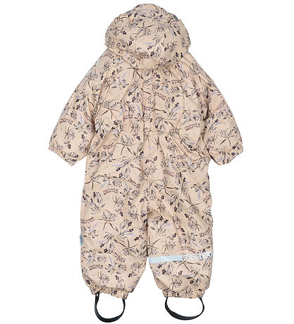 Mikk-Line Schneeanzug - PU - Recycelt - Doeskin m. Blumen