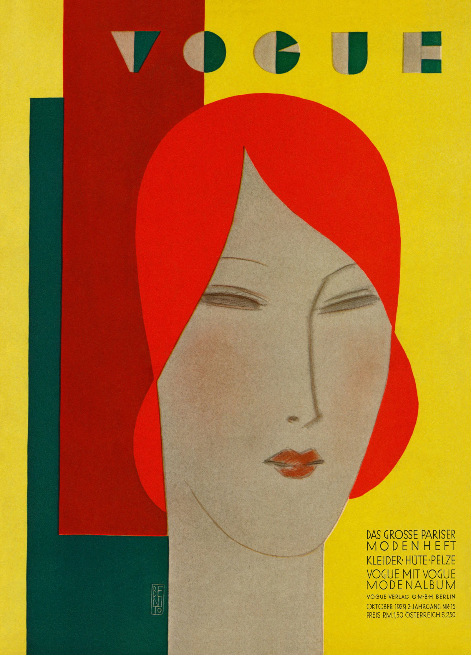 Cover, Benito IV by German Vogue Collection - Limited Edition. Edition of: 100. Archive Stamp.