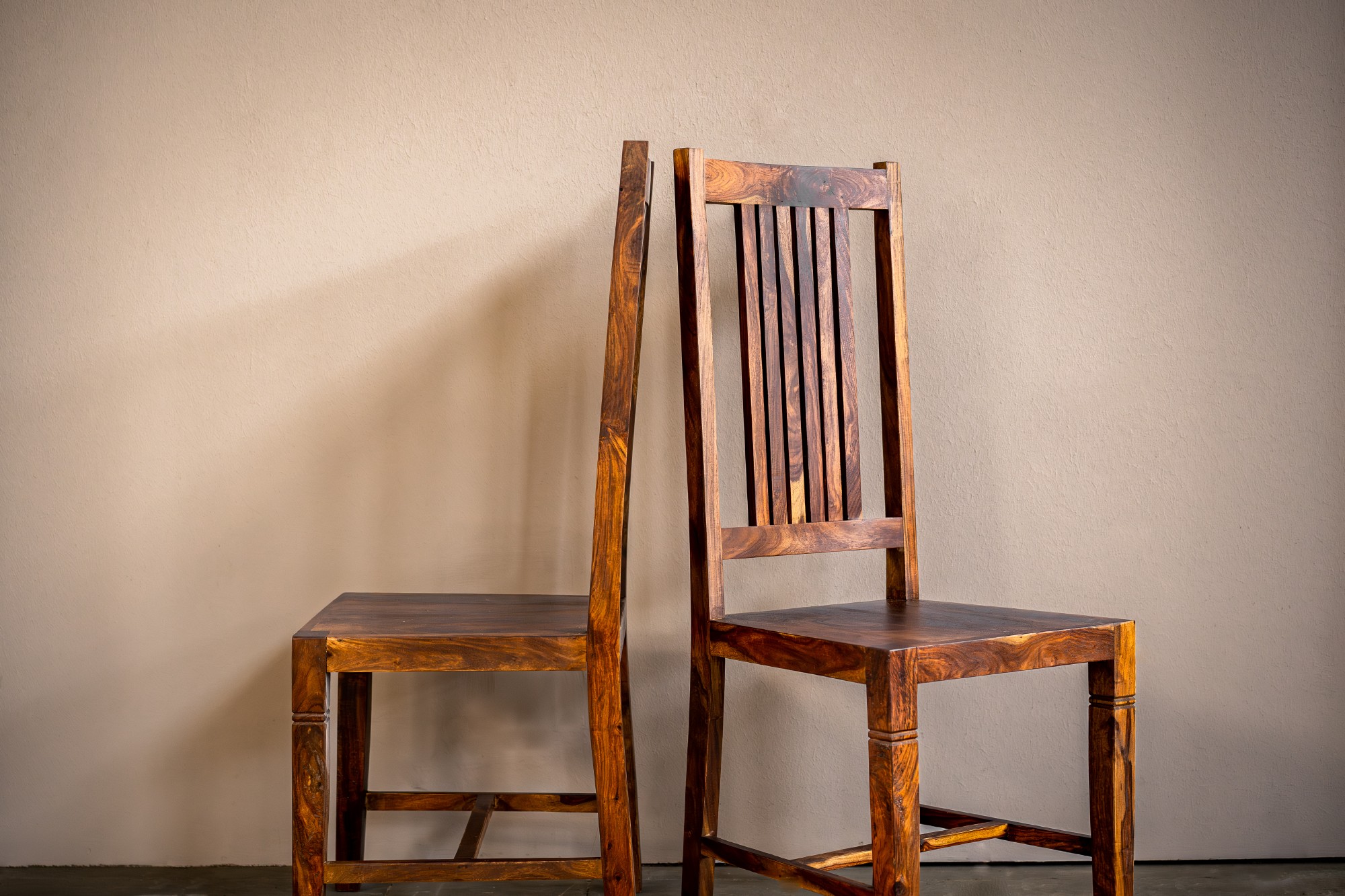 Stuhl aus Palisander, braun, B 43 cm, H 110 cm, T 45 cm von fischer's lagerhaus
